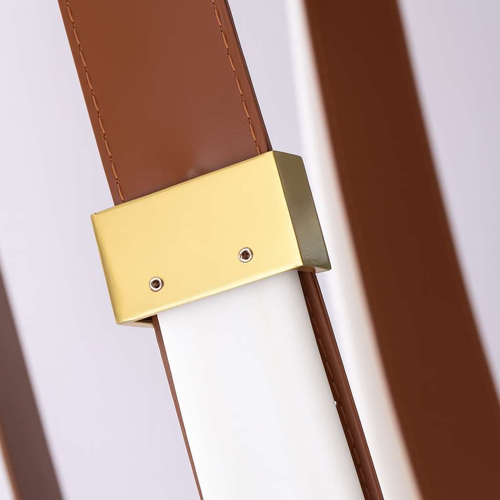 Opus Noir Leather-Strap LED Chandelier