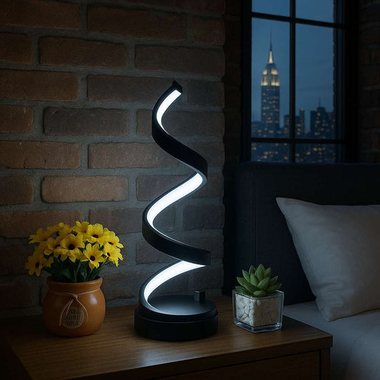 Dimmable Spiral LED Table Lamp - KaveCore