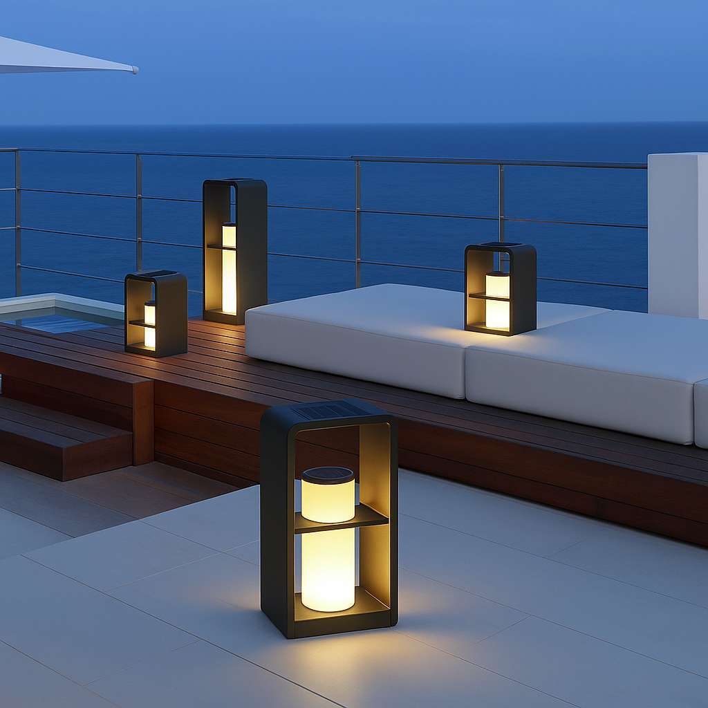 NightCube – Elegant Solar LED Light for Outdoor Ambiance - KaveCore