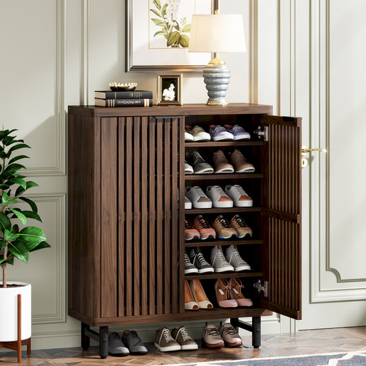 Oslo Walnut Shoe Cabinet US