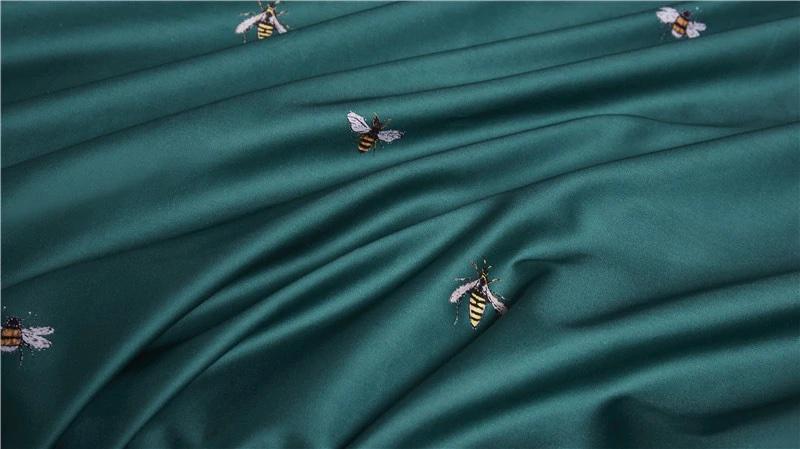 Emerald Apiary Duvet Cover Set (Long-staple Sateen Cotton)