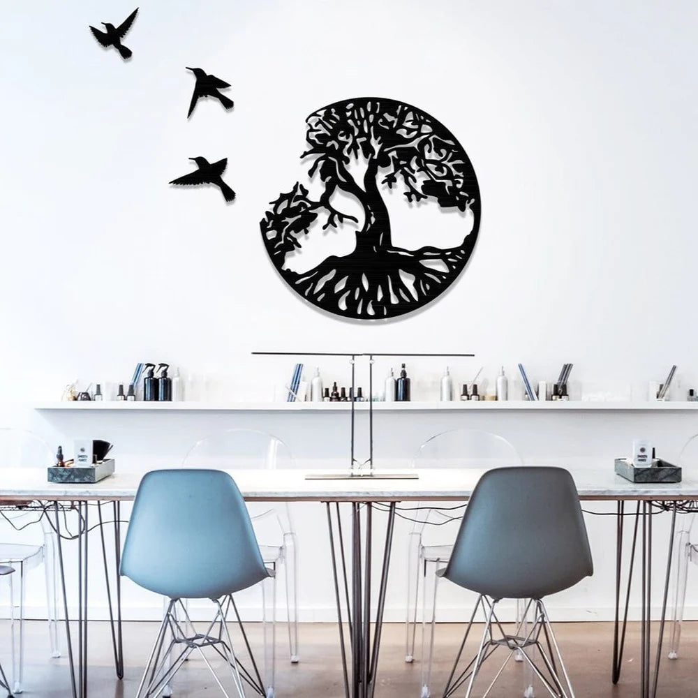 Birds of Grace Metal Wall Art