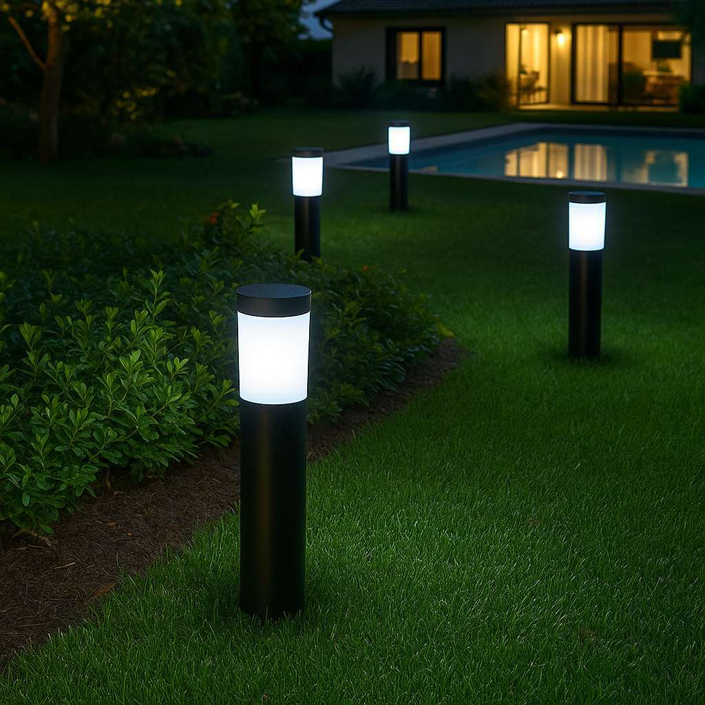 Lumari Sleek Solar Walkway Lamp - KaveCore