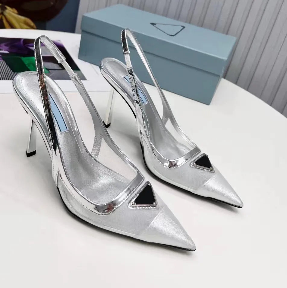 High Heeled Formal Shoes Designer Rhinestone