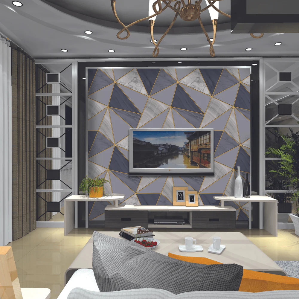 Polygon Prestige Suede Wallpaper