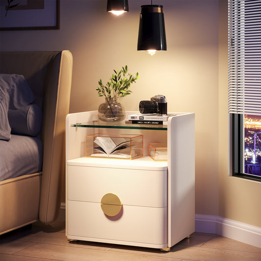 Nova Glass Nightstand US