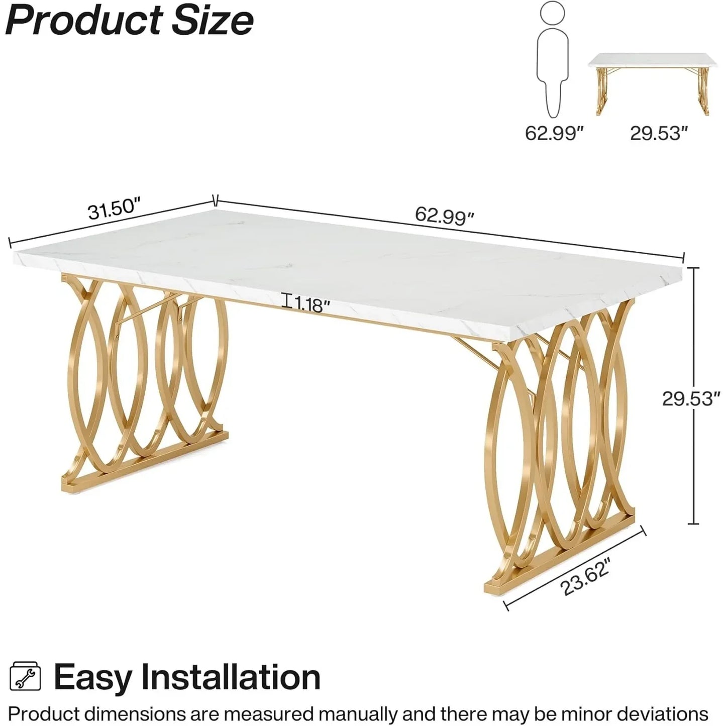 Sovana Gold Dining Table US