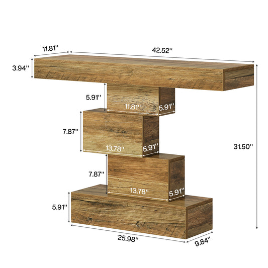 Rustic Steps Entryway Table US