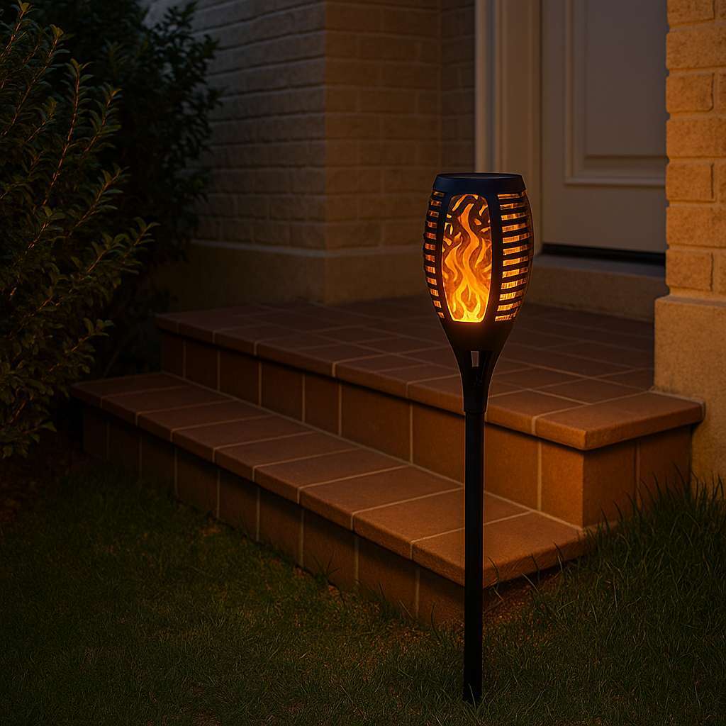 SolarFlik Outdoor Solar Flame Lamp - KaveCore
