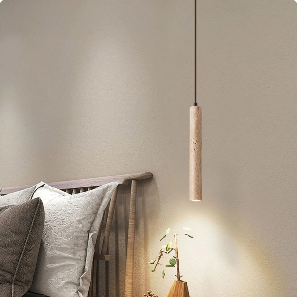 Caliza Stone Pendant Light