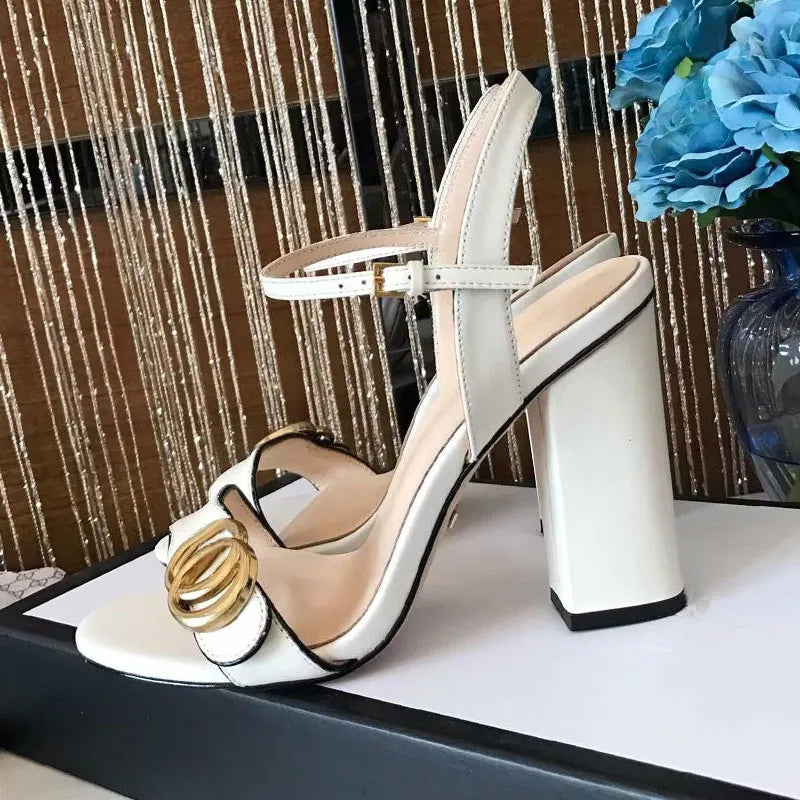 Women's High Heels Open Toe Thick Heel