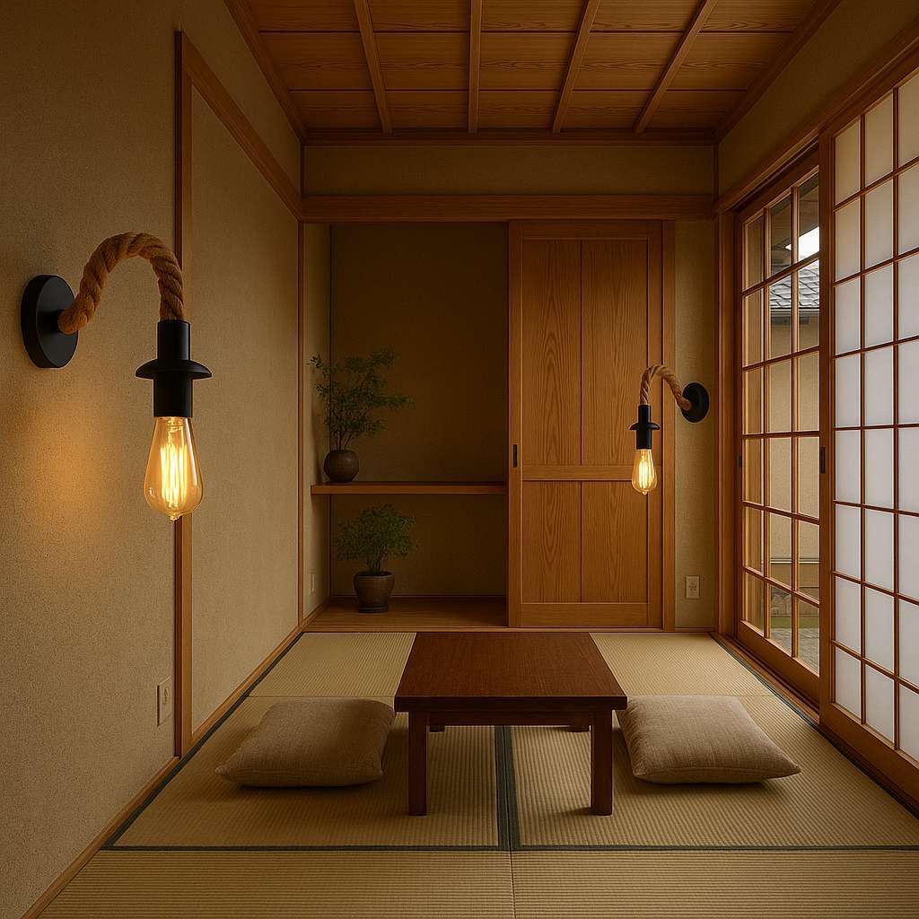 Rope Arm Vintage Wall Lamp - KaveCore