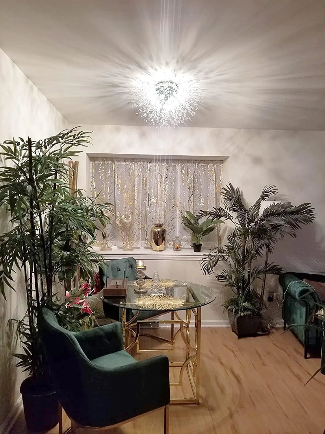 Infinity Crystal Flush Chandelier - US - KaveCore