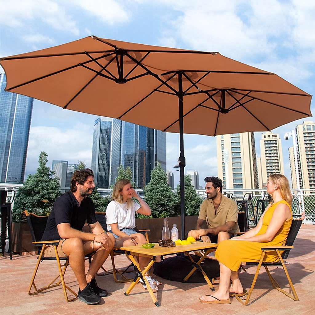 TitanShade Deluxe Double-Canopy Patio Parasol