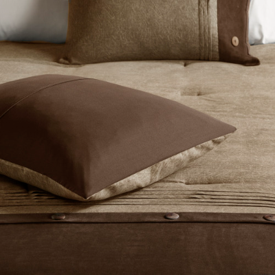 Canyon Dusk Faux Suede Bedding Set - US - KaveCore