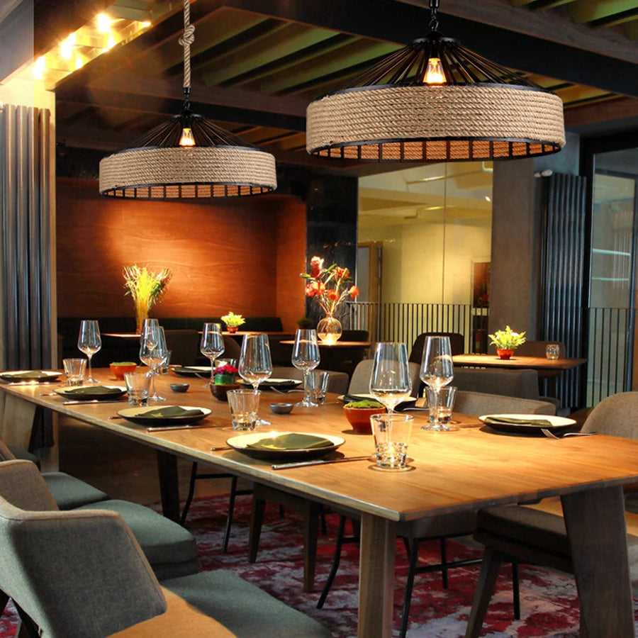 Old Deck Rope Chandelier - KaveCore