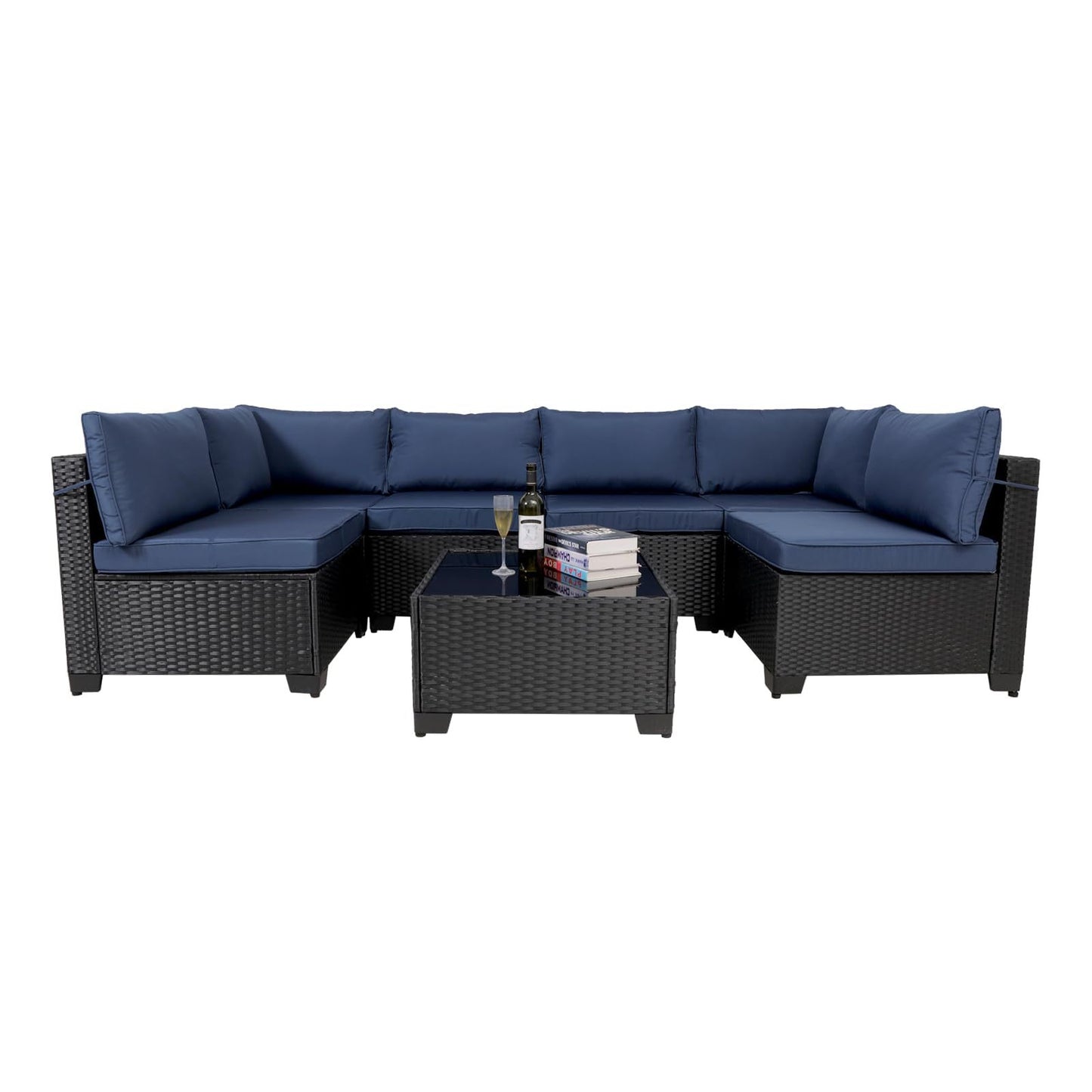 AquaLounge Rattan Outdoor 7-Piece Set - US - KaveCore