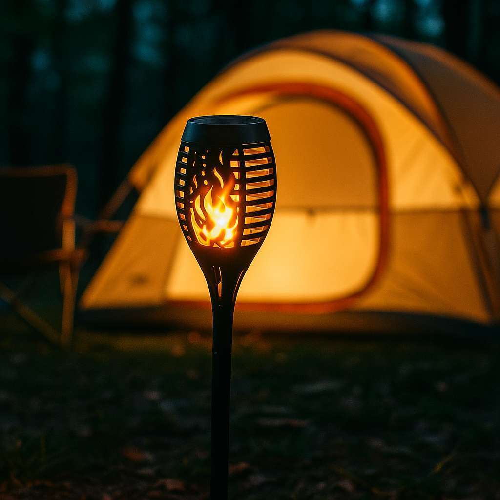 SolarFlik Outdoor Solar Flame Lamp - KaveCore