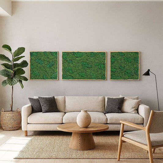 TrioBloom Natural Moss Art