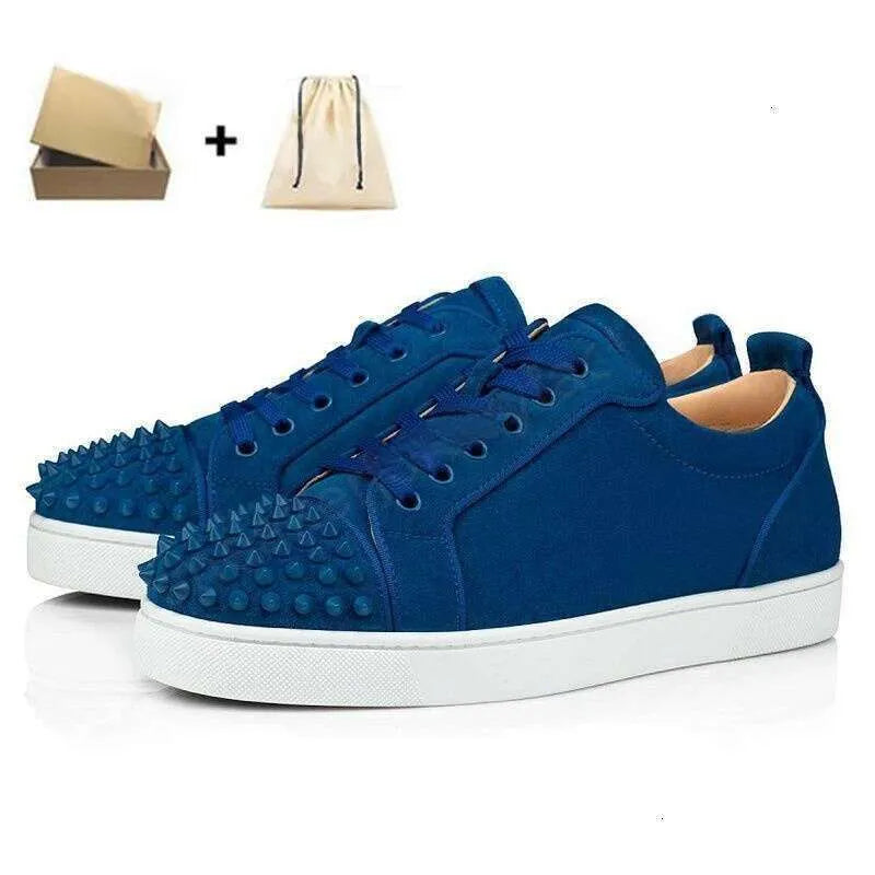 Designer Shoes Glitter Rivets Leather Suede Fashion Spikes