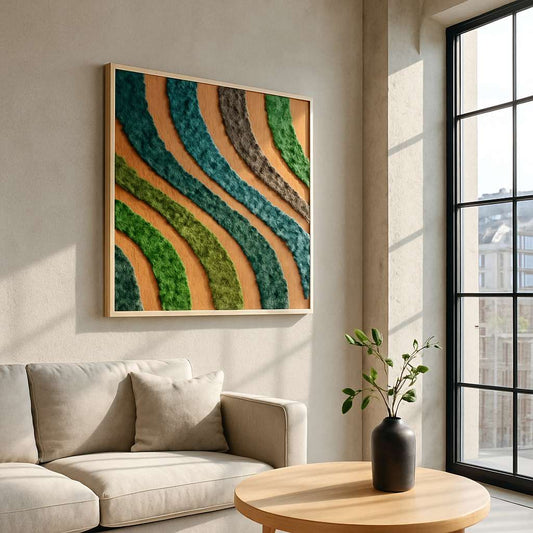 Forest Veil Natural Moss Art