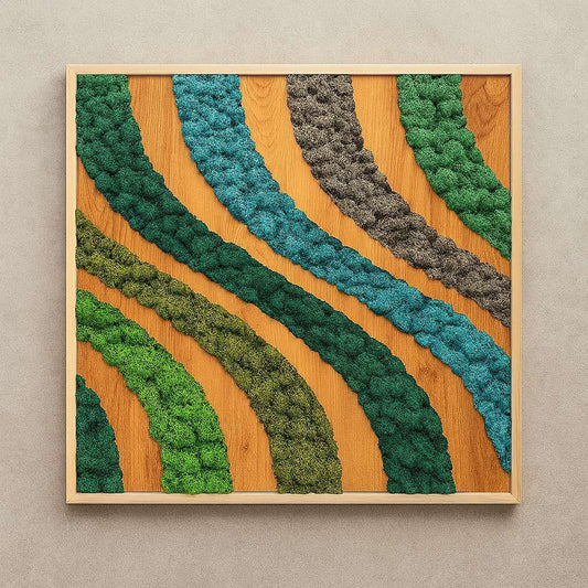 Forest Veil Natural Moss Art