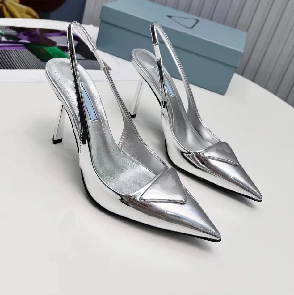 High Heeled Formal Shoes Designer Rhinestone