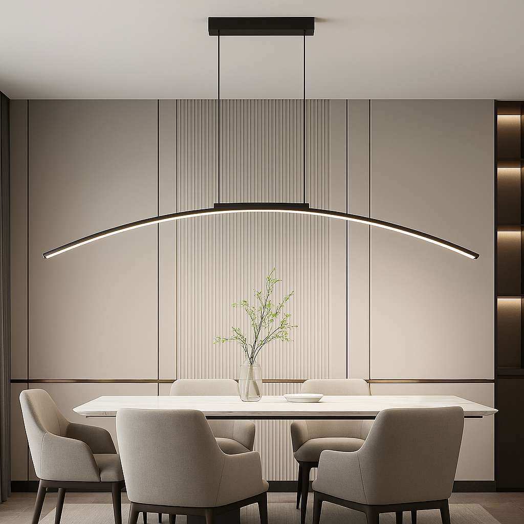 Minimalist Arc LED Chandelier - KaveCore