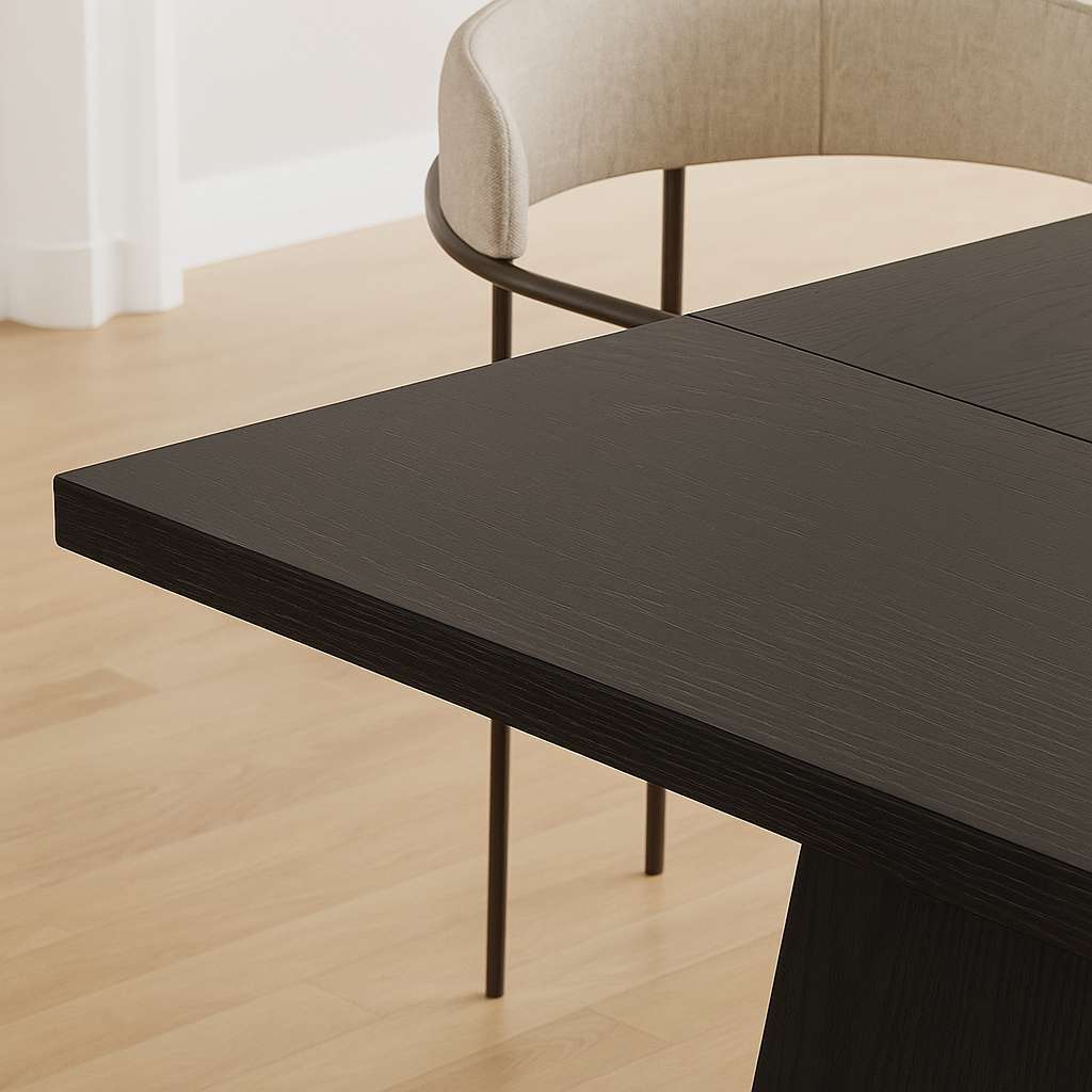 Axis Black Modern Dining Table - US - KaveCore