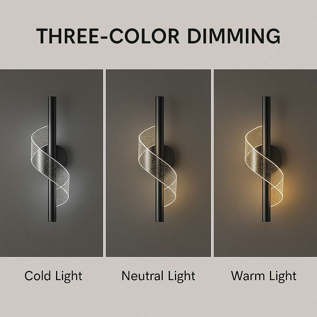 Spiral LED Wall Lamp - KaveCore