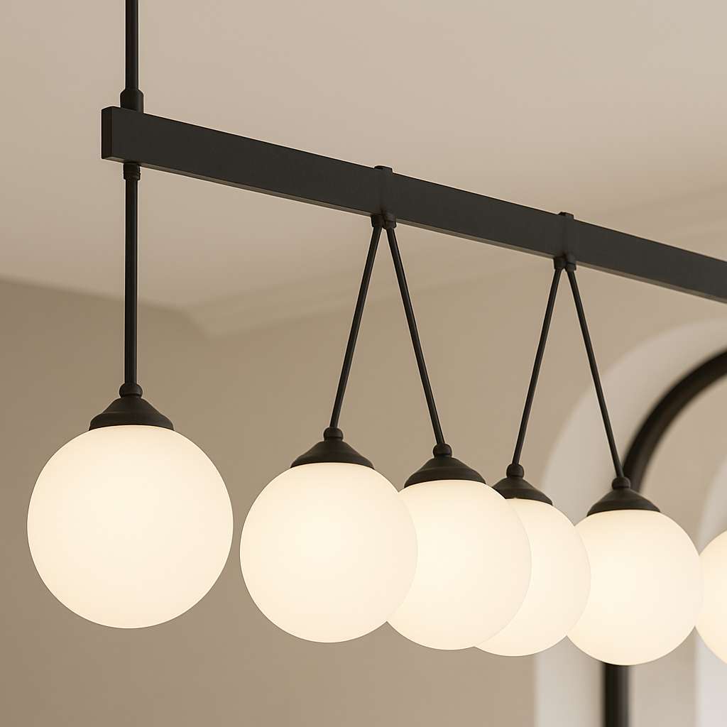 OrbitGlow 8-Light Floating Sphere Chandelier - US - KaveCore