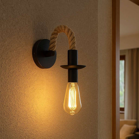 Rope Arm Vintage Wall Lamp - KaveCore