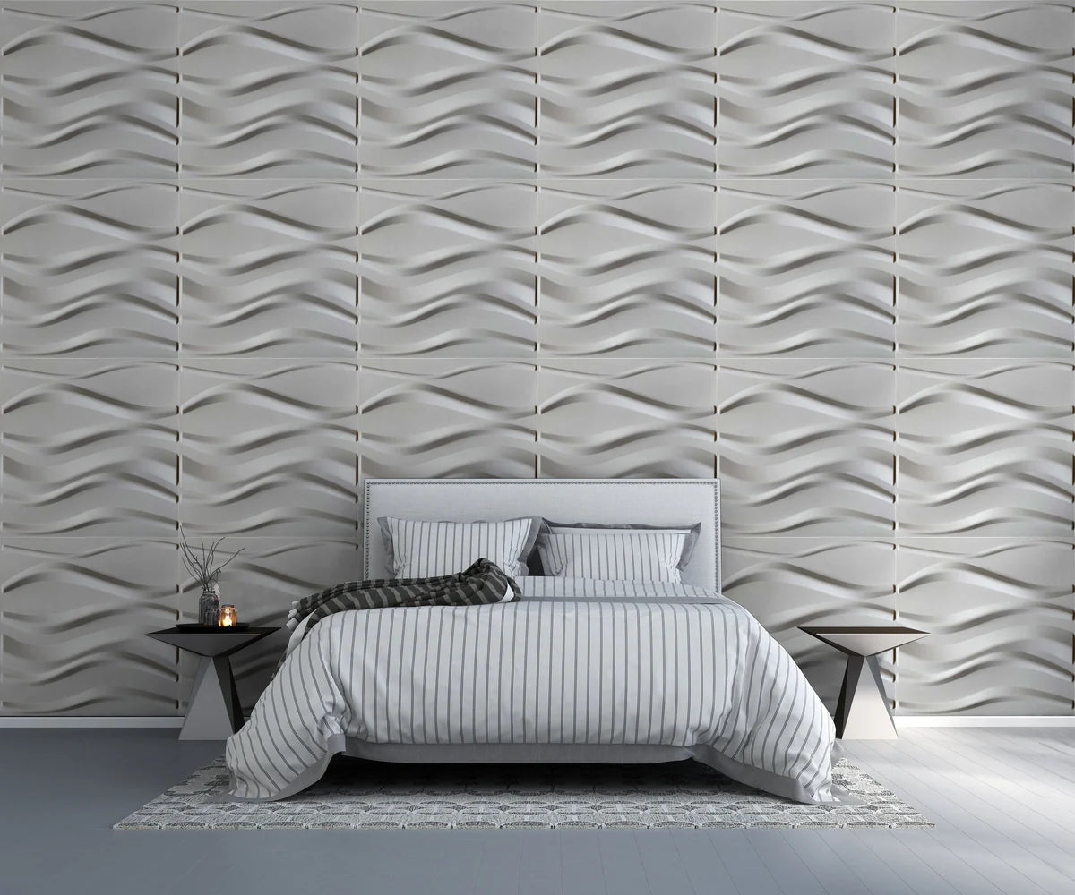 Whisper Wave PVC Wall Panel (Set of 12)