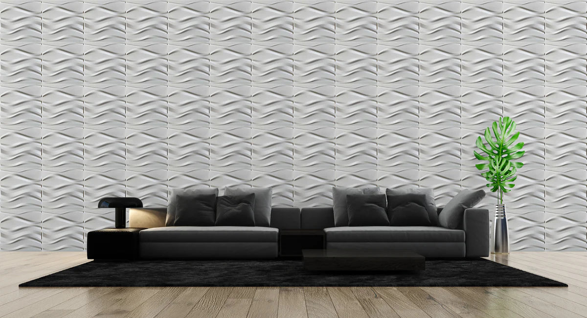 Whisper Wave PVC Wall Panel (Set of 12)