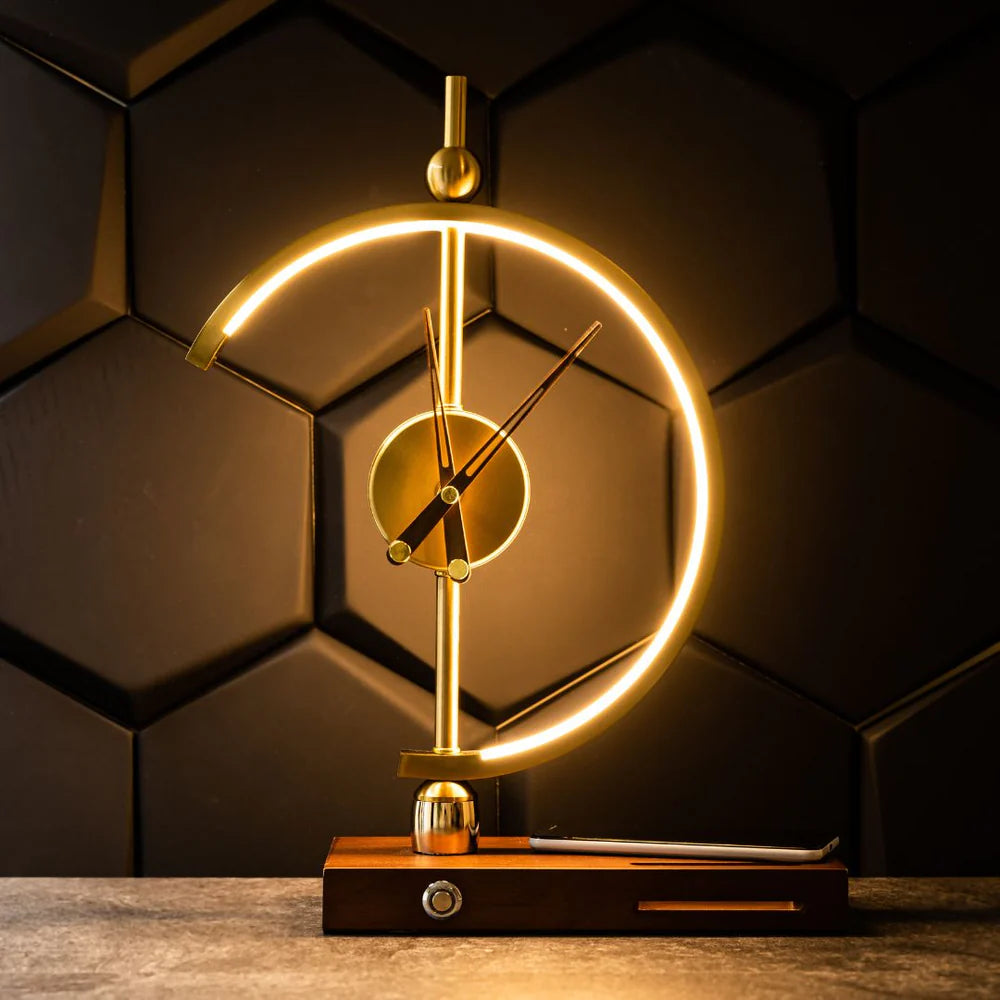 Moku Clock Lamp (Wireless Charging) - KaveCore