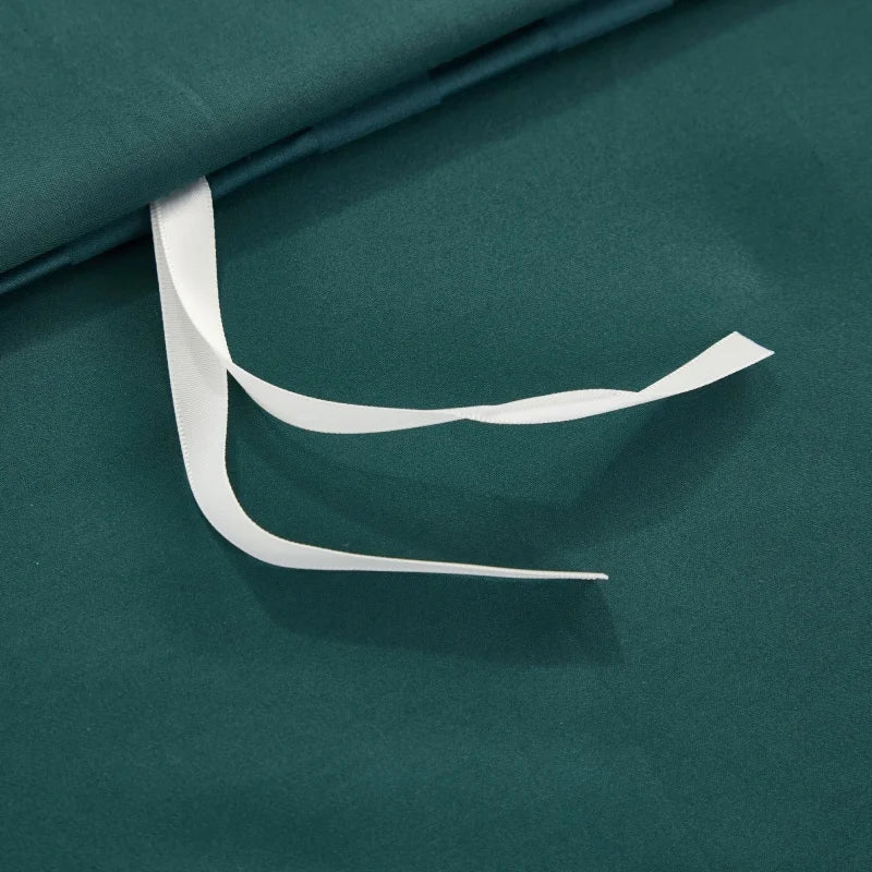 Savoy Emerald Green Duvet Cover Set (Long-staple Sateen Cotton)