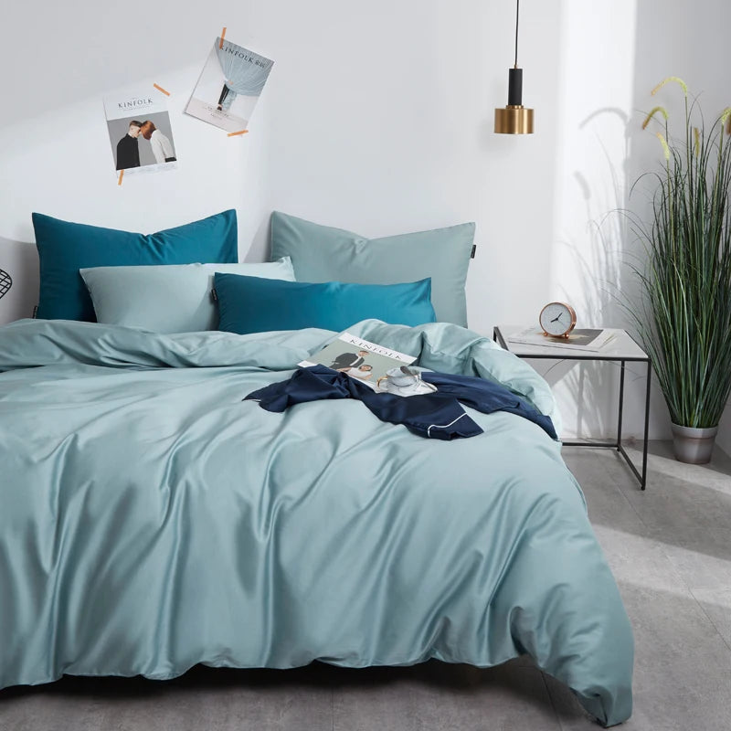 The Alexandria Duvet Set (Long-staple Sateen Cotton)
