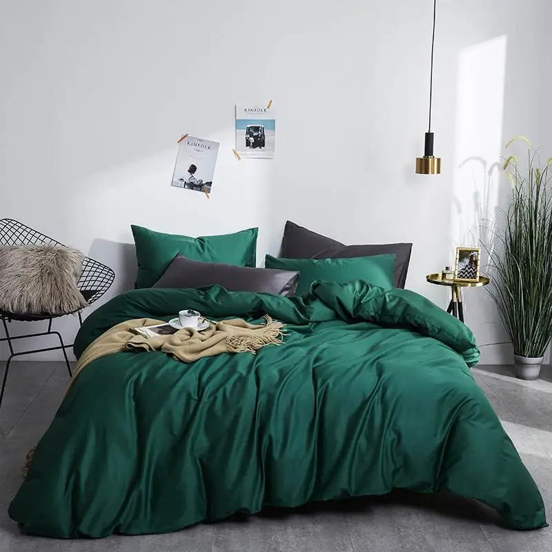 The Alexandria Duvet Set (Long-staple Sateen Cotton)