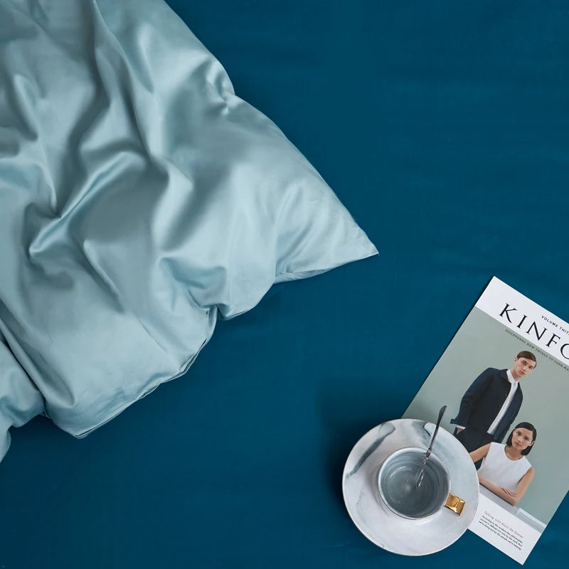 The Alexandria Duvet Set (Long-staple Sateen Cotton)