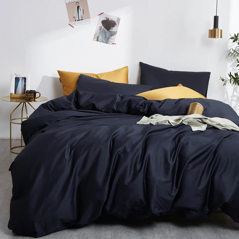 The Alexandria Duvet Set (Long-staple Sateen Cotton)