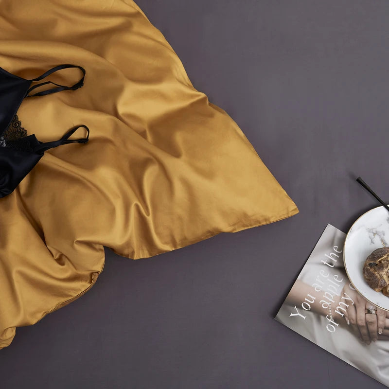 The Alexandria Duvet Set (Long-staple Sateen Cotton)