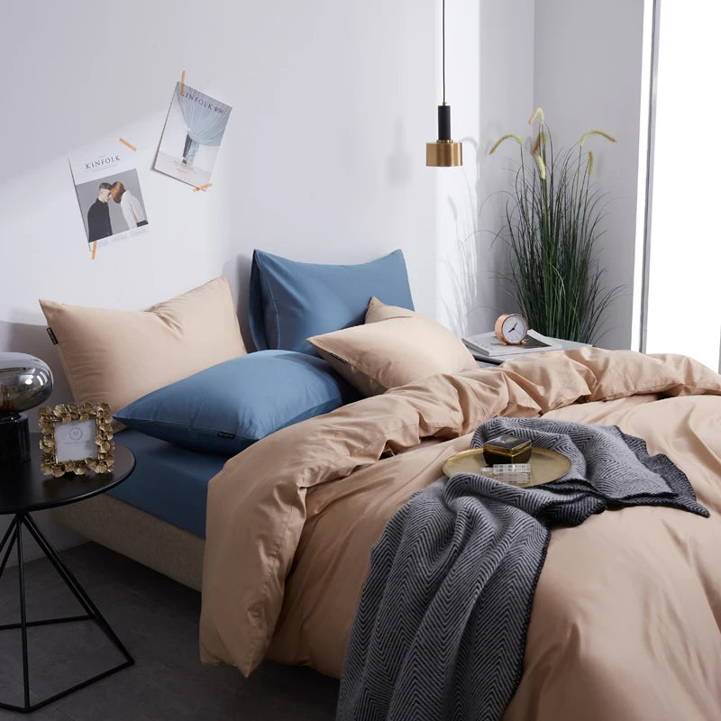 The Alexandria Duvet Set (Long-staple Sateen Cotton)