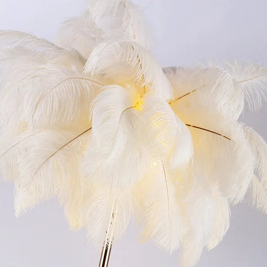 Palmira Feather Table Lamp - KaveCore