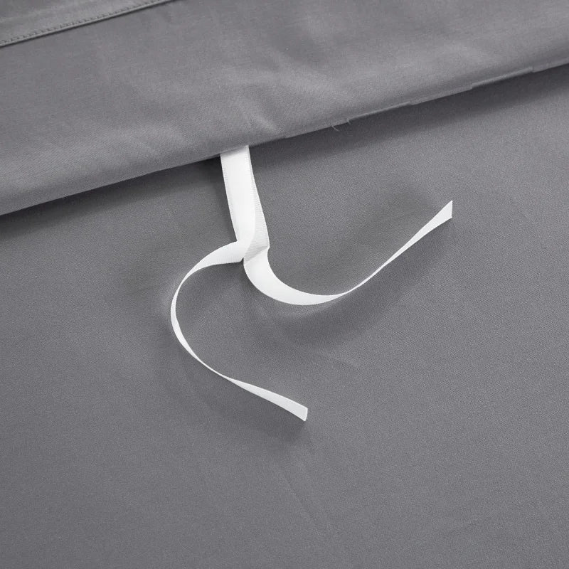 Savoy Characoal Duvet Cover Set (Long-staple Sateen Cotton)