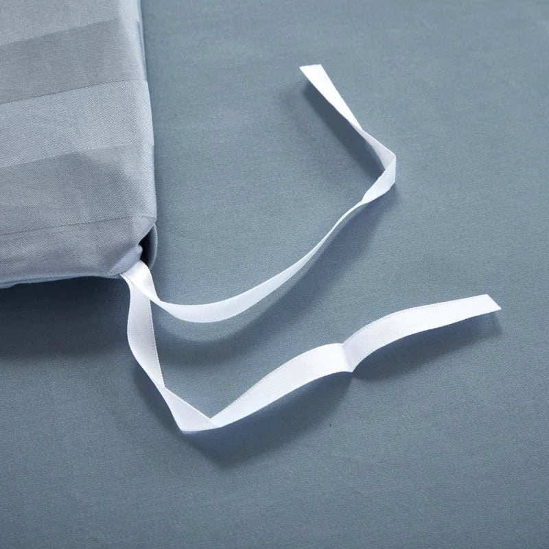 Savoy Azure Duvet Cover Set (Long-staple Sateen Cotton)