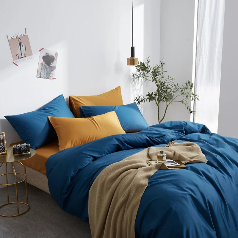 The Alexandria Duvet Set (Long-staple Sateen Cotton)