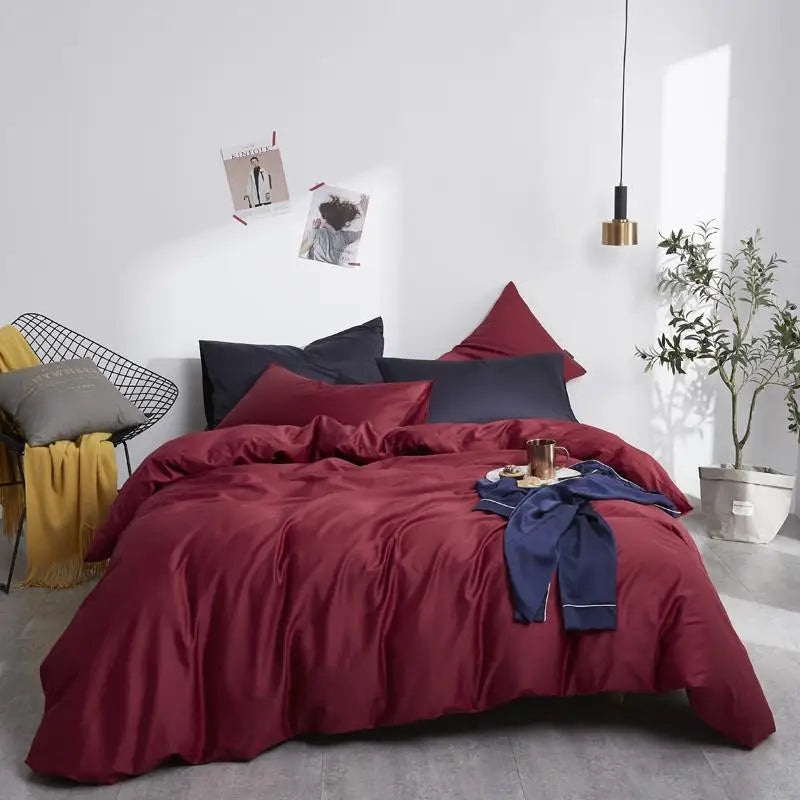 The Alexandria Duvet Set (Long-staple Sateen Cotton)
