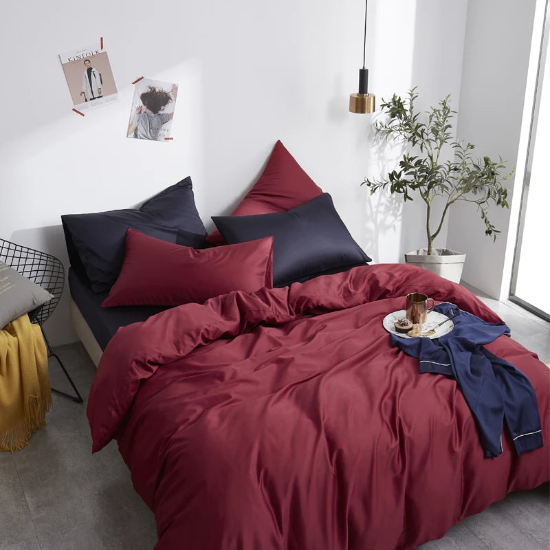 The Alexandria Duvet Set (Long-staple Sateen Cotton)