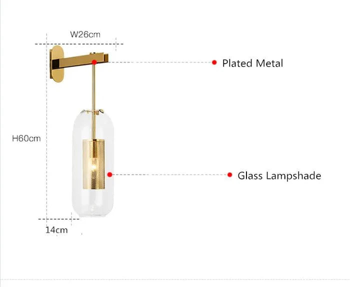 Whispering Glass Wall Light