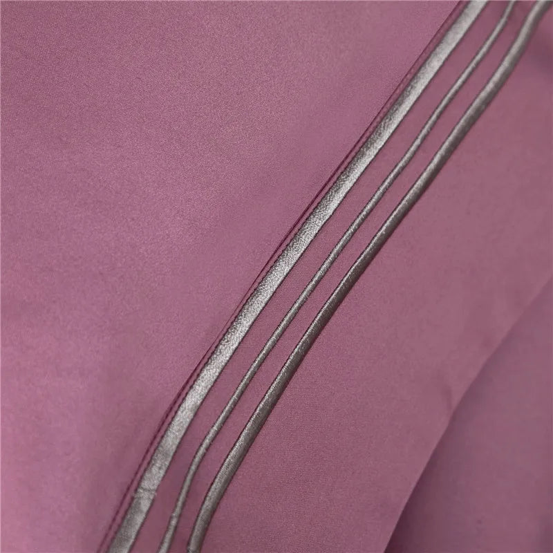 Monaco Rose Sateen Duvet Cover Set (Long-Staple Sateen Cotton)